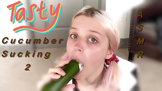 ASMR – Cucumber Sucking With Ranch Dressing