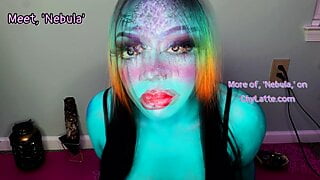 Meet, ‘Nebula,’ the Extraterrestrial Sensual Domination Ebony, Mind Fuck, Big Tits, Fetish Role Play, POV