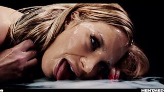 Real Life Hentai – Hathaly Cherie got 4 huge alien monsters in her ass for a huge creampie