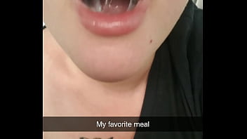 Swallowing a nice big load